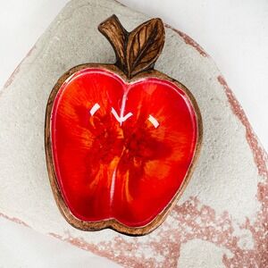 Vintage 1962 Treasure Craft Apple Trinket Dish – California Pottery Teacher Gift